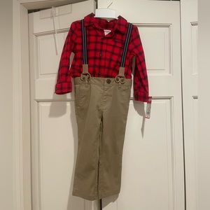 NWT Cat & Jack Pants and Shirt (2T)